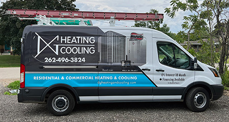 DG Heating & Cooling Service Van